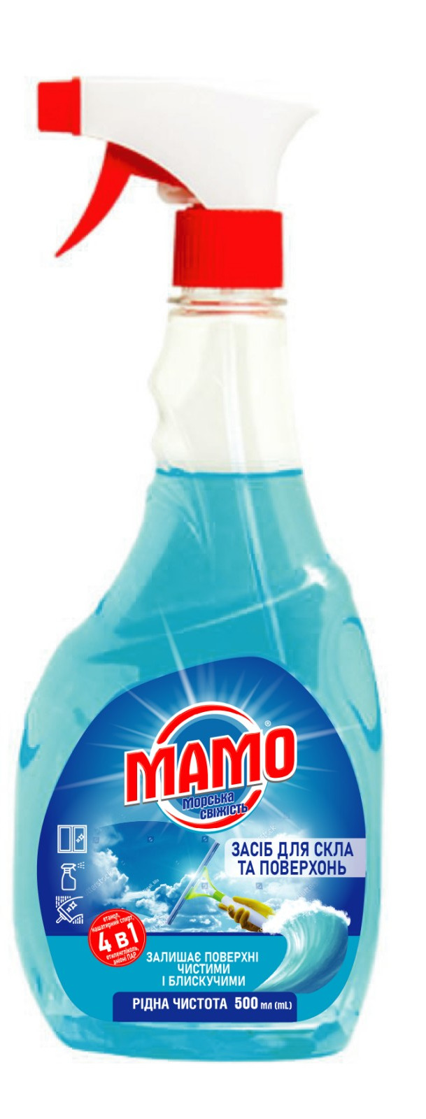 Засіб для скла та поверхонь MAMO морська свіжість